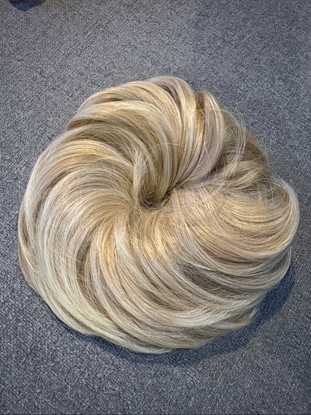 Feshfen Blonde Bun Updo Extension Messy bun